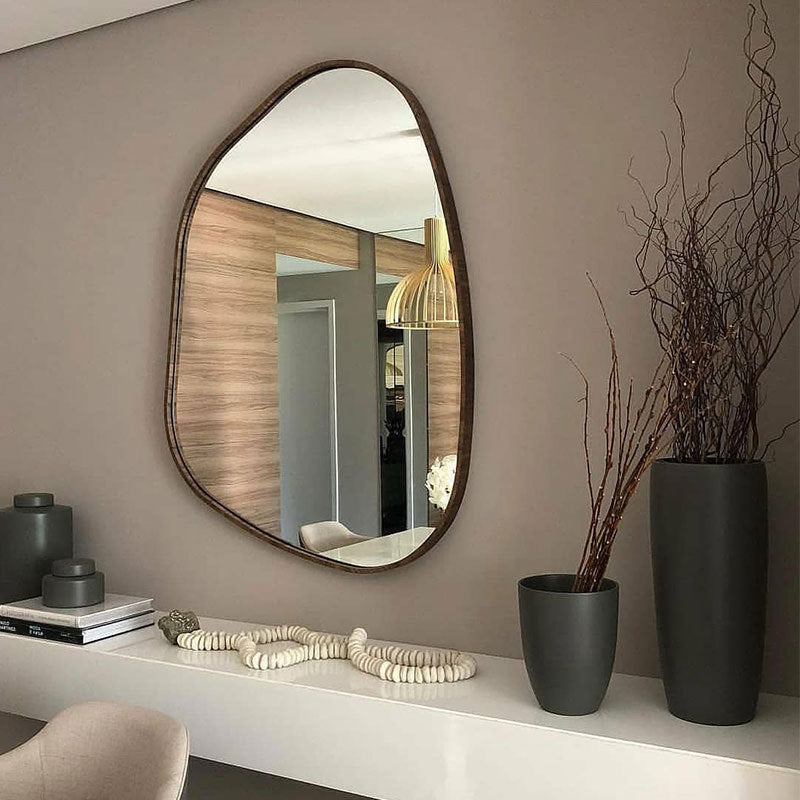 Creative Wall-Hanging Makeup Mirror for Bathroom or Vanity